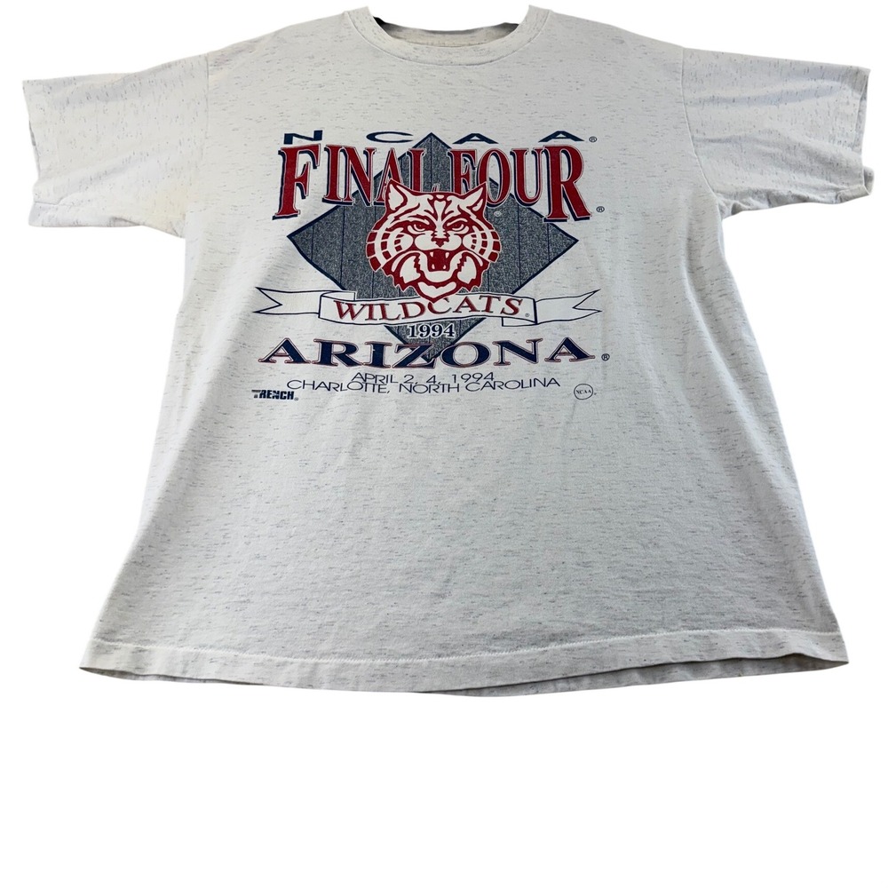 Trench T-Shirt Mens XL Gray Arizona Wildcats 1994 NCAA Final Four Vintage 90s